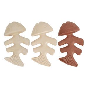 Экологичная, устойчивая кусалка из нейлона в форме рыбьей кости со вкусом говяжьего бекона для чистки зубов и дрессировки собак - Product Image 4