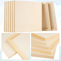 Lot de 8 panneaux en bois de pin personnalisés, bruts, pour loisirs créatifs, peinture acrylique, peinture à l'huile, DIY, écologiques