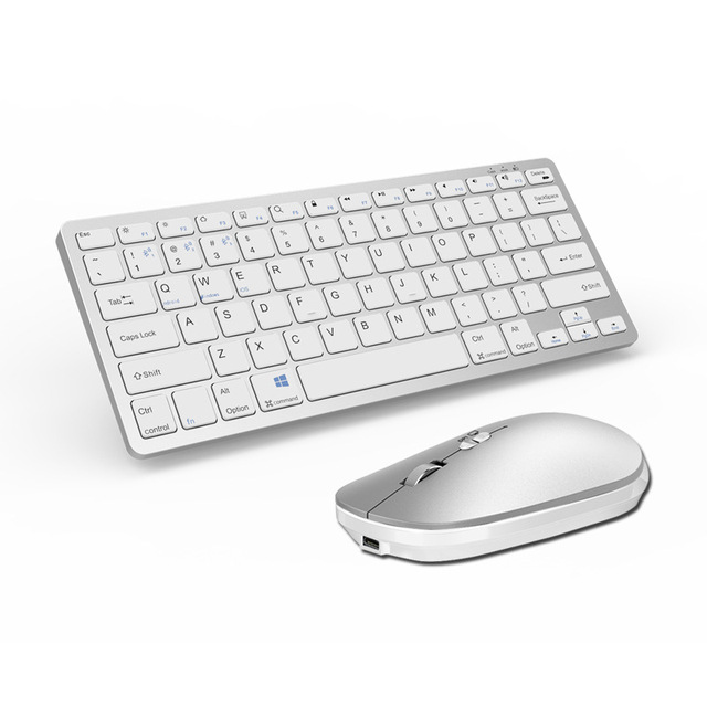 TBFIT Hot Sale 78 Keys Office Computer Rechargeable Ultra Slim Wireless Usb Keyboard and Mouse Combo for PC Laptop Tablet