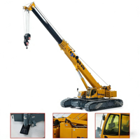 Grue télescopique sur chenilles télécommandée en métal Eyewhale 1/14, modèle RC avec palan, ESC brushless, radio Frsky et joystick 5D