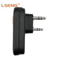 LSENG BT020_K 2.4G untuk Headset Walkie Talkie Nirkabel 5.4 dengan Peredam Kebisingan, Earpiece, Mic PTT, Konektor Kenwood TK (TPU+ABS)