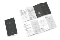Brochures personnalisées en gros double face impression couleur papier de conception à trois volets livret de brochures pliant prospectus impression de brochures