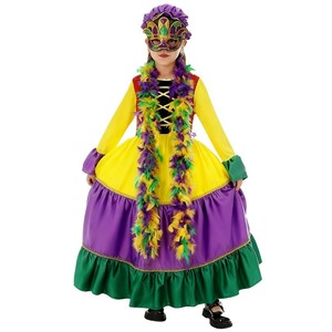 Jiedi Children Girls Brazilian Carnival Costume Stage Performance <b>Dress</b> With Large Skirt Ethnic Style Dance Outfit - Product Image 2