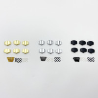 Plastic Big Square Guitar Tuning Peg Knob Handles Replacement Buttons With Screws & Washers Guitar Accessories