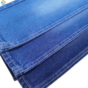 Bán Buôn 14Oz 100% Cotton Twill Denim Vải Màu Đen + Màu Xanh Sợi Nhuộm Dệt Heavyweight Bàn Tay Mềm Mại Cảm Thấy Cho Trang Phục Túi - Product Image 5