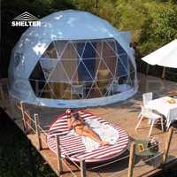 Igloo de luxe Glamping Geodomes Sphere Dome Tent pour quatre saisons
