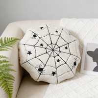 Cojín de Peluche con Diseño de Telaraña de Halloween, Juguete de Peluche Suave, Decoración para Escenas de Casas Encantadas, Cojín Personalizado para Sofá