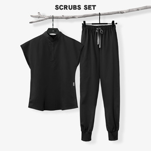 Tunique Médicale <span class=keywords><strong>Femme</strong></span> <span class=keywords><strong>Grande</strong></span> <span class=keywords><strong>Taille</strong></span> Élastique, Couleur Unie, Tissu Polyester Dobby Fin, Idéale Été, pour Soins Médicaux/Infirmiers/Esthétique - Product Image 3