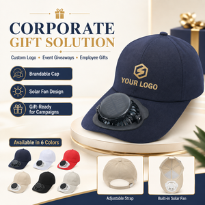 Hot Selling Cooling Solar, <b>Powered</b> Fan Hat Cycling Energy Save No Batteries Required Fishing Summer Sport Outdoor Baseball Cap/ - Product Image 1
