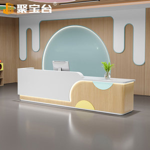 Mostrador de Recepción Resistente al Desgaste, Mostrador Frontal Resistente a Desgarros para Uso Comercial a Largo Plazo - Product Image 1