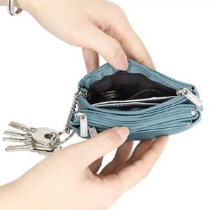 AndoBag Mini Leather Coin Purse with Keychain, Multi <b>Storage</b> <b>Bag</b> for Women, Minimalist Coin & Key <b>Zip</b> Wallet 1692 - Product Image 6