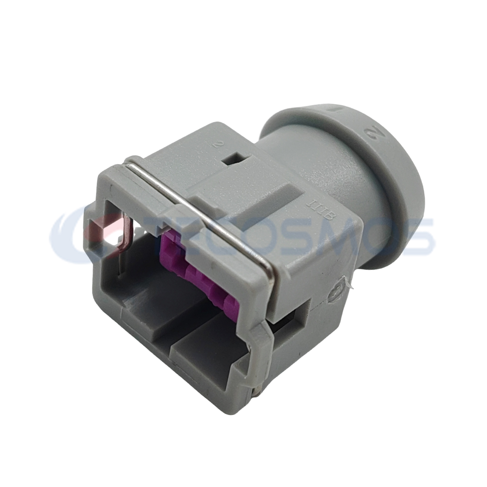 Tecosmos 2-Pin Female 443906233 IP66 Waterproof Wire Harness Automobile Fuel Nozzle Plug ABS+nylon Housing Copper Car Wire
