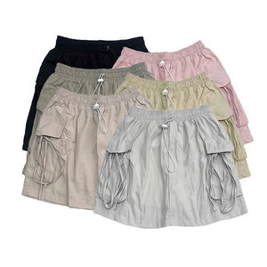Short régulier anti-rides 100% Polyester Vietnam Short femme taille élastique taille moyenne décontracté solide Service OEM - Product Image 1