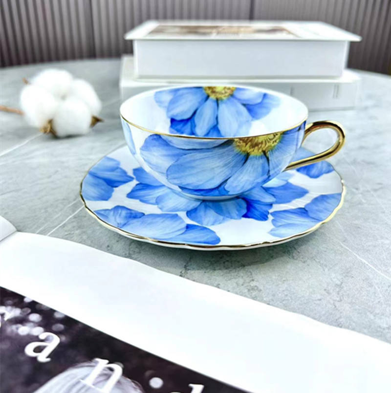 Blue J cups and plates