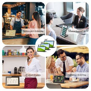 Oem công nghiệp màn hình cảm ứng thông tin phản hồi của khách hàng đánh giá 8 10 14 inch L Shape <span class=keywords><strong>Android</strong></span> <span class=keywords><strong>Tablet</strong></span> cho nhà hàng thiết bị quảng cáo - Product Image 3