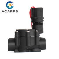 Vanne solénoïde d'irrigation à 2 voies en plastique pour jardin, 3/8 pouce-1 pouce, AC220V DC12V DC24V, à verrouillage, pour la régulation du débit d'eau