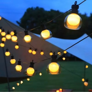 Guirnalda de Luces Solares LED G50 para Exteriores, Impermeables, para Jardín, Patio, Navidad, Camping, Decoración Interior - Product Image 5