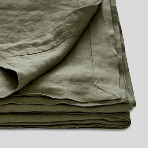Natural Flax Solid Color <b>Linen</b> Kitchen Tablecloth Runner Luxury Fabric Wholesale Custom Size 100% <b>Linen</b> <b>Table</b> <b>Cloth</b> for Hotel - Product Image 3
