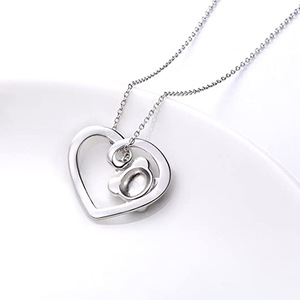 Nuova Collana con Ciondolo in Resina a Forma di Panda, Charm con Zirconi a Cuore, Catena per Clavicola - Product Image 4