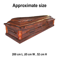 Ataúd de Madera Maciza de Alta Calidad para Adultos, Ecológico, Personalizable, Estilo Americano, para Funerales