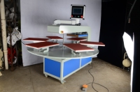 Nouvelle presse à chaud pneumatique pour transfert par sublimation sur t-shirts 40x50cm et 40x60cm, machine à 4 stations automatique multifonctionnelle avec table à plat