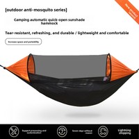 Hamac portable en nylon pour 1-2 personnes, 2 places, avec moustiquaire, longueur 10-19 pieds, capacité 300 kg, toutes saisons