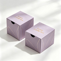 Boîte à bougies haut de gamme en gros, personnalisée, emballage tiroir pour bougies, cadeaux, présentoirs, boîte tiroir artisanale