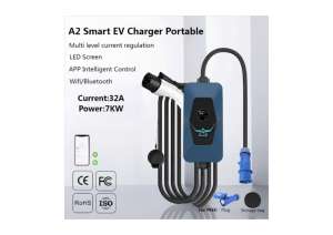 Cargador Portátil para Vehículos Eléctricos de 7kW, 40A, Estándar Estadounidense, Cargador Móvil de CA/CC para Vehículos Eléctricos, Modelo T-1 - Product Image 2