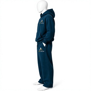Plus Size Custom Logo Men's Customizable Acid Wash Rhinestone <b>Jogger</b> Set Heavyweight 100% Cotton <b>Oversized</b> Tracksuit - Product Image 3