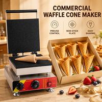 Machine à gaufres Stroopwafel avec logo personnalisé, en acier inoxydable antiadhésif, avec contrôle du temps