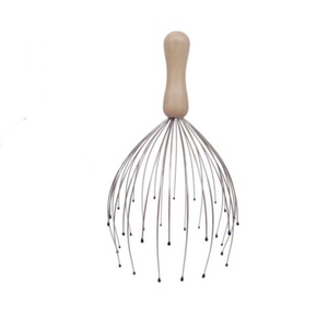 Venta al por mayor caliente forma de pulpo cepillo de masaje del cuero cabelludo garra masajeador de cabeza de alambre de acero inoxidable - Product Image 6