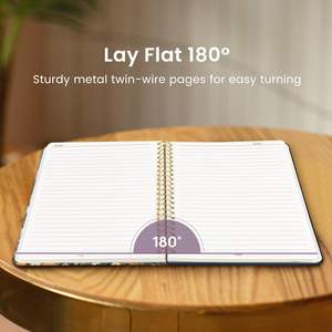 Cuaderno Espiral con Forro <span class=keywords><strong>para</strong></span> Mujer, A5, Bonito, con Páginas Rayadas, Tapa Dura, Personalizable con Logotipo, <span class=keywords><strong>para</strong></span> Tomar Notas en el <span class=keywords><strong>Trabajo</strong></span>, Bonito Diario - Product Image 6