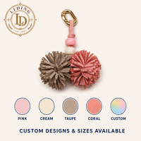Breloque en suède à pompon pour lacets de chaussures, décoration pour baskets, fleur artisanale bohème, porte-clés, pendentif de sac, personnalisable OEM