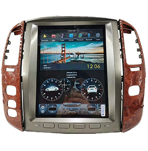 12.1 pouces Dvd autoradio stéréo Android 11 écran tactile lecteur multimédia Carplay pour Toyota Land Cruiser LC100 2003-2007 - Product Image 1