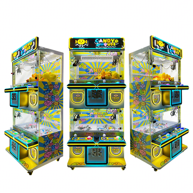 Maker 4 Player Claw Crane Machine Commercial Colorful LED Toy Catcher Candy House Game Machine for Game Center
