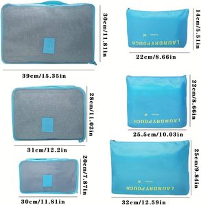 <span class=keywords><strong>Set</strong></span> di 6 pezzi Organizer per bagagli da <span class=keywords><strong>viaggio</strong></span> <span class=keywords><strong>Set</strong></span> di cubetti di imballaggio prezzo all'ingrosso per <span class=keywords><strong>Set</strong></span> di cubo da <span class=keywords><strong>viaggio</strong></span> - Product Image 5