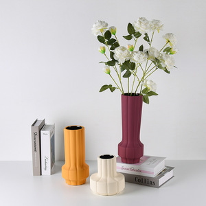 Kreative Art Deco <span class=keywords><strong>Morandini</strong></span> Weithals-Keramikvase für Blumen im Wohnzimmer, Esstisch, Heimdekoration und Hydrokultur - Product Image 3