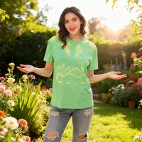 T-shirts à changement de couleur UV sensibles à la lumière, vente chaude, impression personnalisée en relief, manches courtes, tendance pour l'été