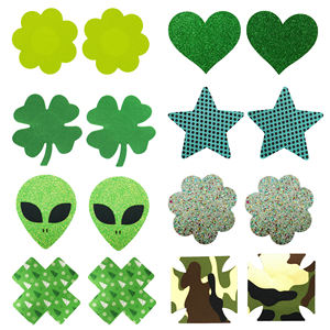 Proveedor Impreso Pezones Empanadas Personalizado Diferentes Diseños Desechables Pezón Cubierta Sexy Ecológico Adhesivo Pechos Cubierta Mujer - Product Image 3