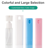 Portable 10ml 30ml Tube en plastique carré pour emballage cosmétique parfum désinfectant pour les mains atomiseur pompe pulvérisateur rechargeable Mini vaporisateur