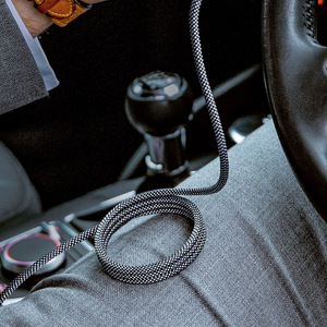 1m 3A 66W tự cuộn Cáp dữ liệu sạc nhanh từ tính bện cáp USB-C Cáp đính kèm để sạc nhanh 5A thuận tiện - Product Image 5