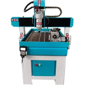 Venda quente mini cnc router 6090 pequeno passatempo CNC fresadora para madeira acrílico com rotativo