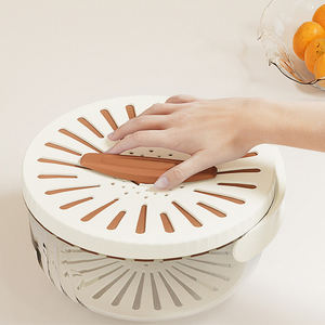 <span class=keywords><strong>Panier</strong></span> d'égouttage multifonctionnel pour le lavage des légumes Bol à <span class=keywords><strong>salade</strong></span> avec poignées et couvercle pliables - Product Image 5