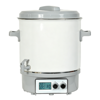 Marmite Électrique Émaillée 27L 1800W avec Contrôle de Température par Micro-ordinateur, Idéale pour la Fabrication de Confitures à Domicile, Hôtels et Restauration Commerciale
