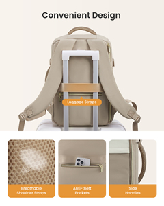 Sacs de cabine Ryanair légers et imperméables 40x30x20 sous le siège, <span class=keywords><strong>sac</strong></span> <span class=keywords><strong>à</strong></span> <span class=keywords><strong>dos</strong></span> de voyage 20L, bagage <span class=keywords><strong>à</strong></span> main <span class=keywords><strong>pour</strong></span> avions Ryan Air, convient aux bagages de 14 pouces - Product Image 5