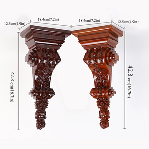 Corniches de décoration intérieure de style européen moderne corbeles en plastique ABS pour la décoration murale - Product Image 2