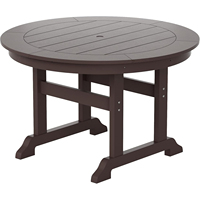 Ensemble de table à manger moderne en HDPE anti-UV, imperméable, durable, réglable en hauteur, pour l'extérieur, la ferme, le jardin, les parcs, les cours