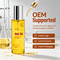 Minyak Rambut Pencerah Khusus OEM untuk Rambut Keriting, Bergelombang, dan Mengembang, Label Pribadi Grosir 50ml