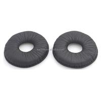 Gratis Pengiriman Penggantian Bantalan Telinga Bantal untuk Te Chnics RP DJ1200 DJ1210 Headphone Headset EarPads Hitam