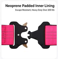 Collier tactique pour chien 3M réfléchissant renforcé, robuste, anti-traction, avec poignée de contrôle, réglable, rembourré, à libération rapide pour chiens de taille moyenne à grande